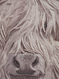 Neutral Hamish the Highland Cow 3D carved framed wall art (British brand)