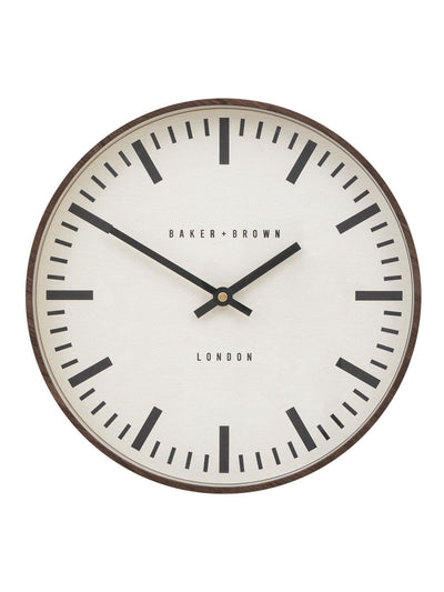Next Gallery Home Dark Wood Claremont Clock 30cm- Buy online at McGrocer