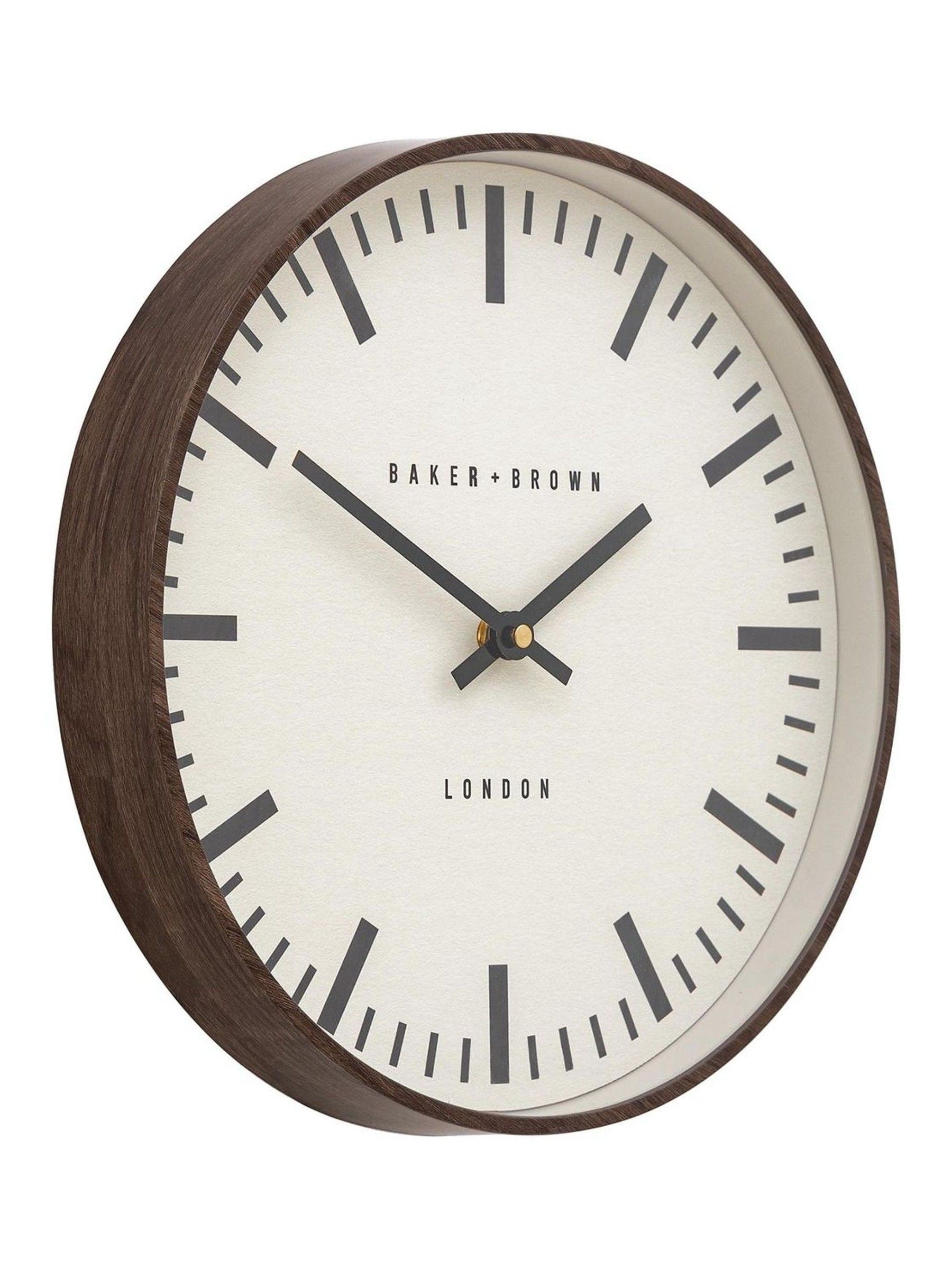 Gallery Home Dark Wood Claremont Clock 30cm - British product