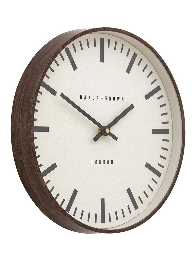 Gallery Home Dark Wood Claremont Clock 30cm - British product