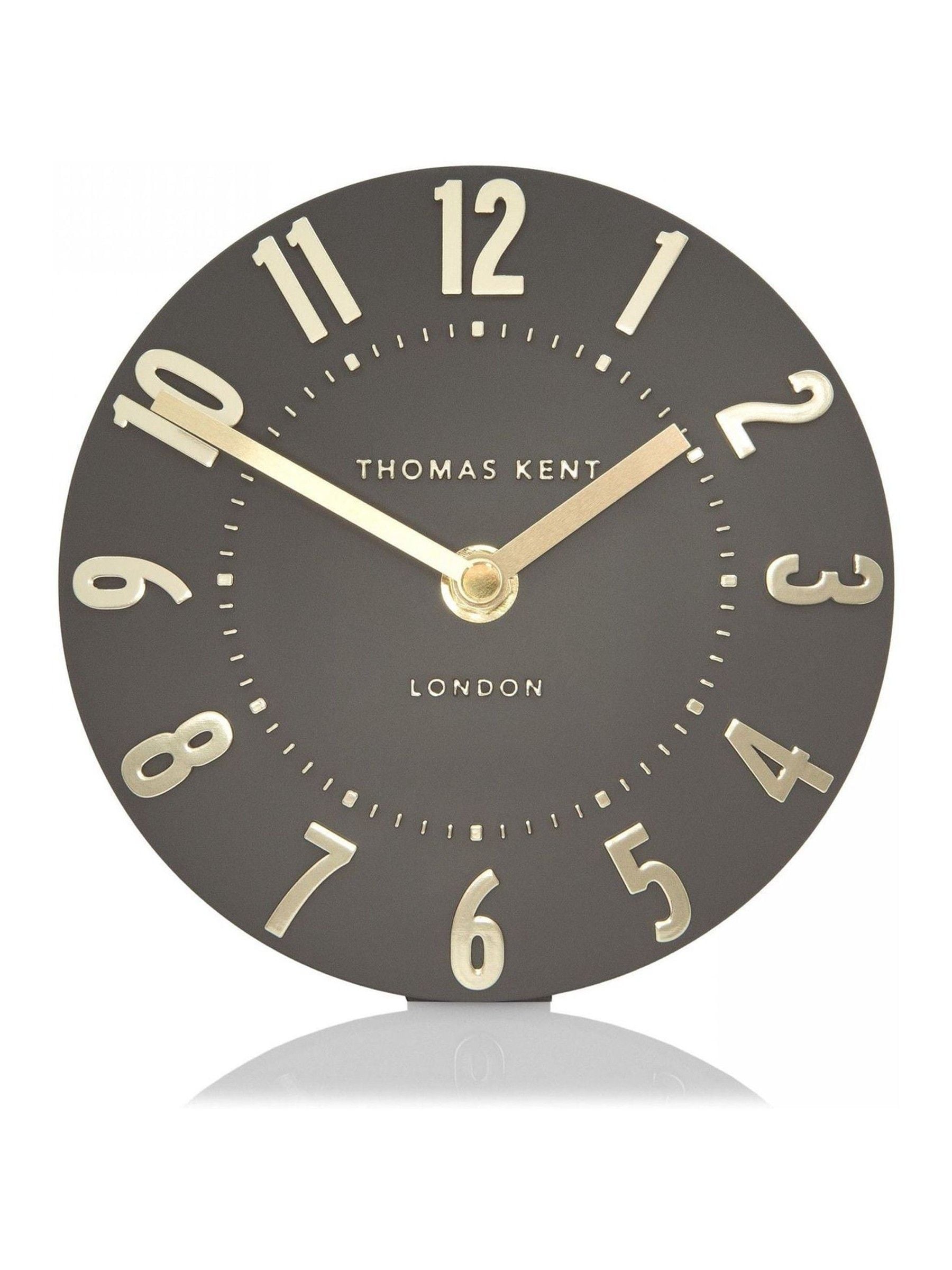 Thomas Kent Espresso 6 inch Cedar mantel clock - British product