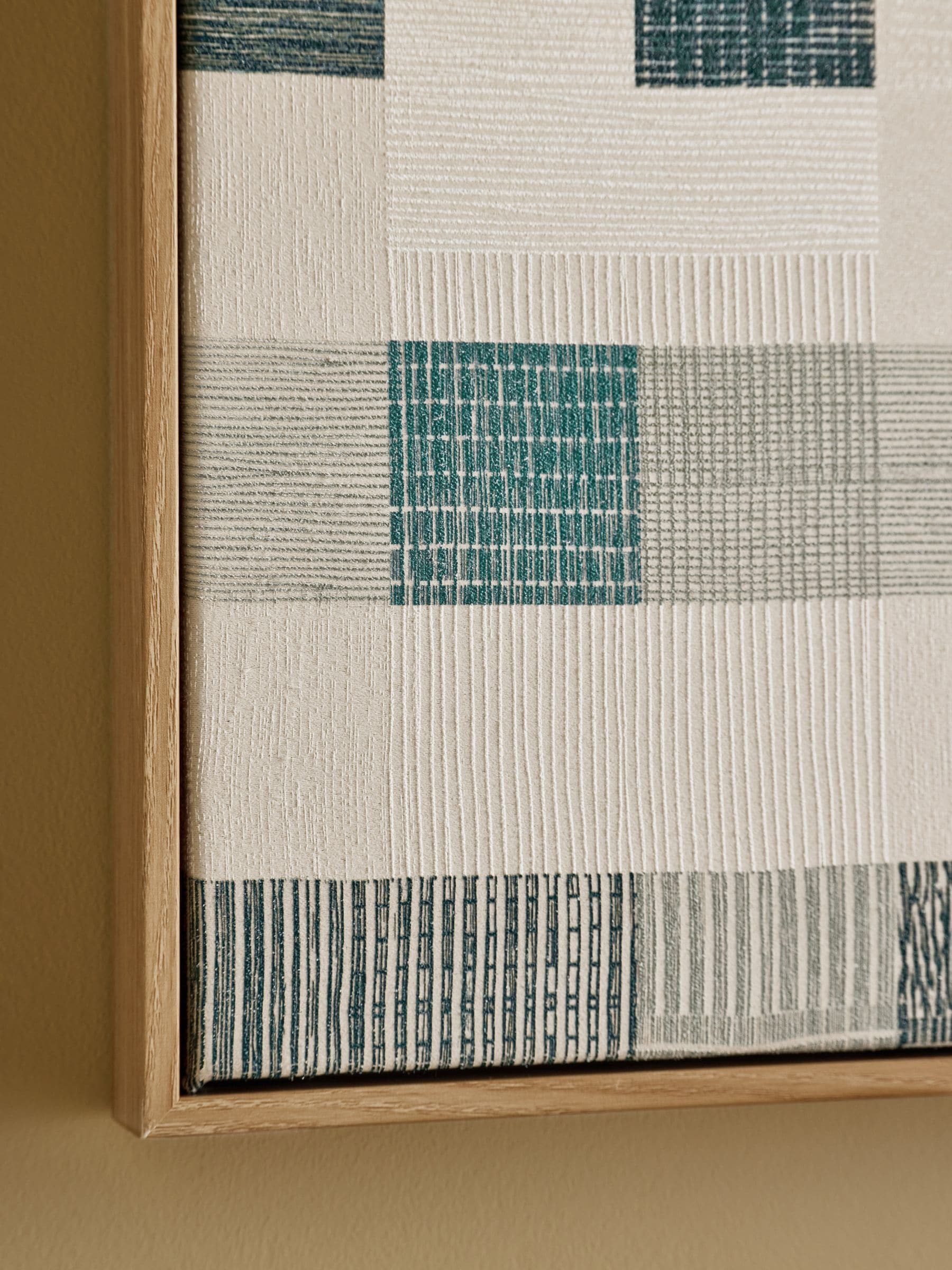 MADE.COM Green Caito wall art 50cm (British brand)