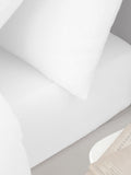 Catherine Lansfield white brushed cotton extra deep fitted sheet - British product