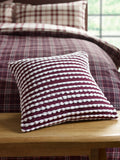 Catherine Lansfield Plum Stab Stitch Cushion