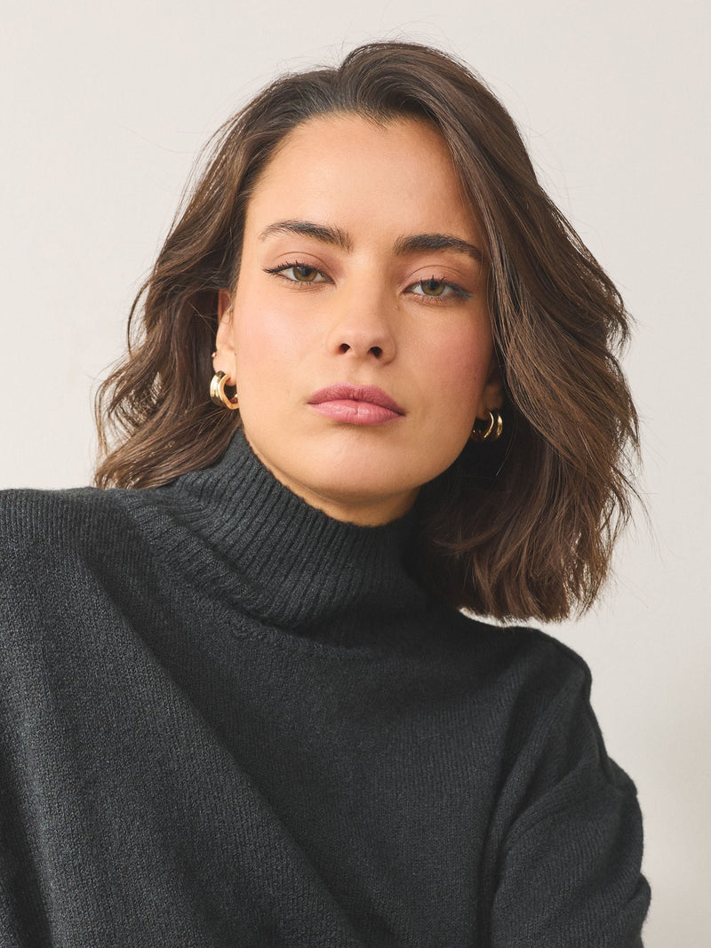 Gold tone wide hoop earrings, UK version