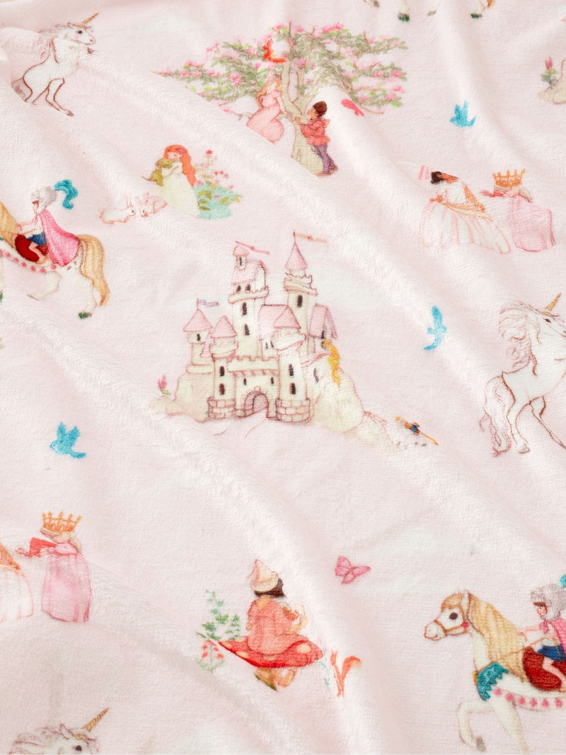 Belle & Boo Pink Pirates fleece blanket 150x200cm, imported from the UK