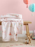 Belle & Boo Pink Pirates fleece blanket 150x200cm, imported from the UK