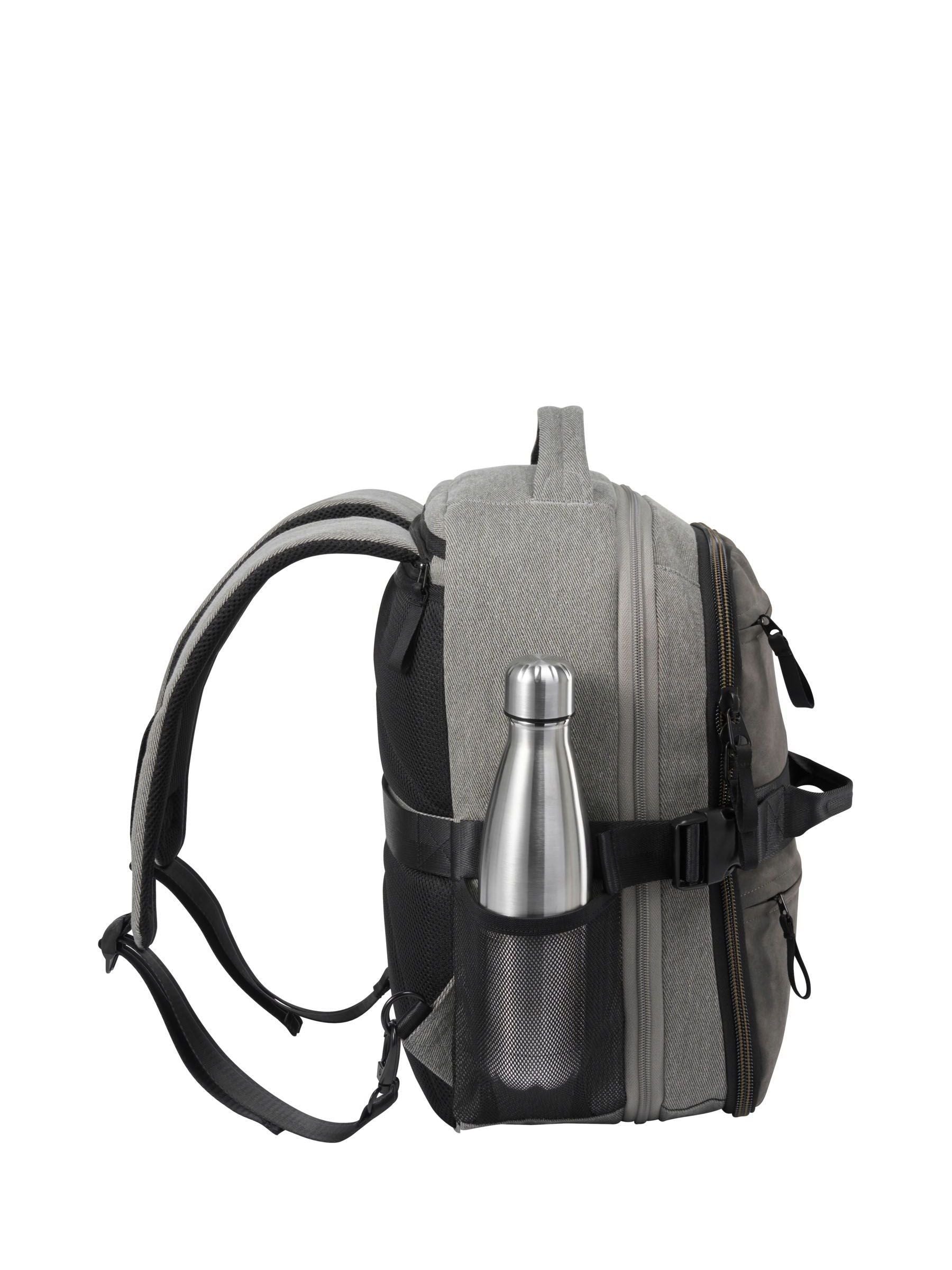 Cabin Max Grey Evos Expandable Backpack, British brand