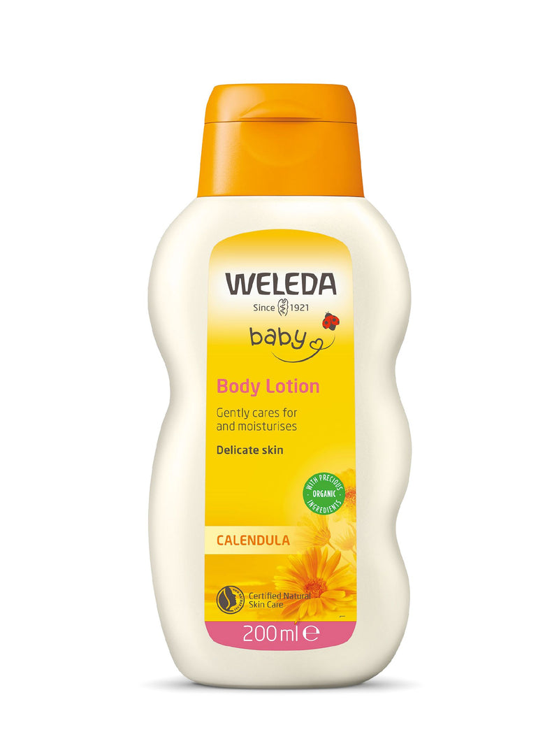 Weleda Calendula Baby Body Lotion 200ml, imported from the UK