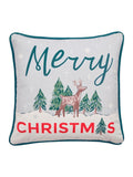 Fusion Merry Christmas Deer velvet cushion 43x43cm - British product