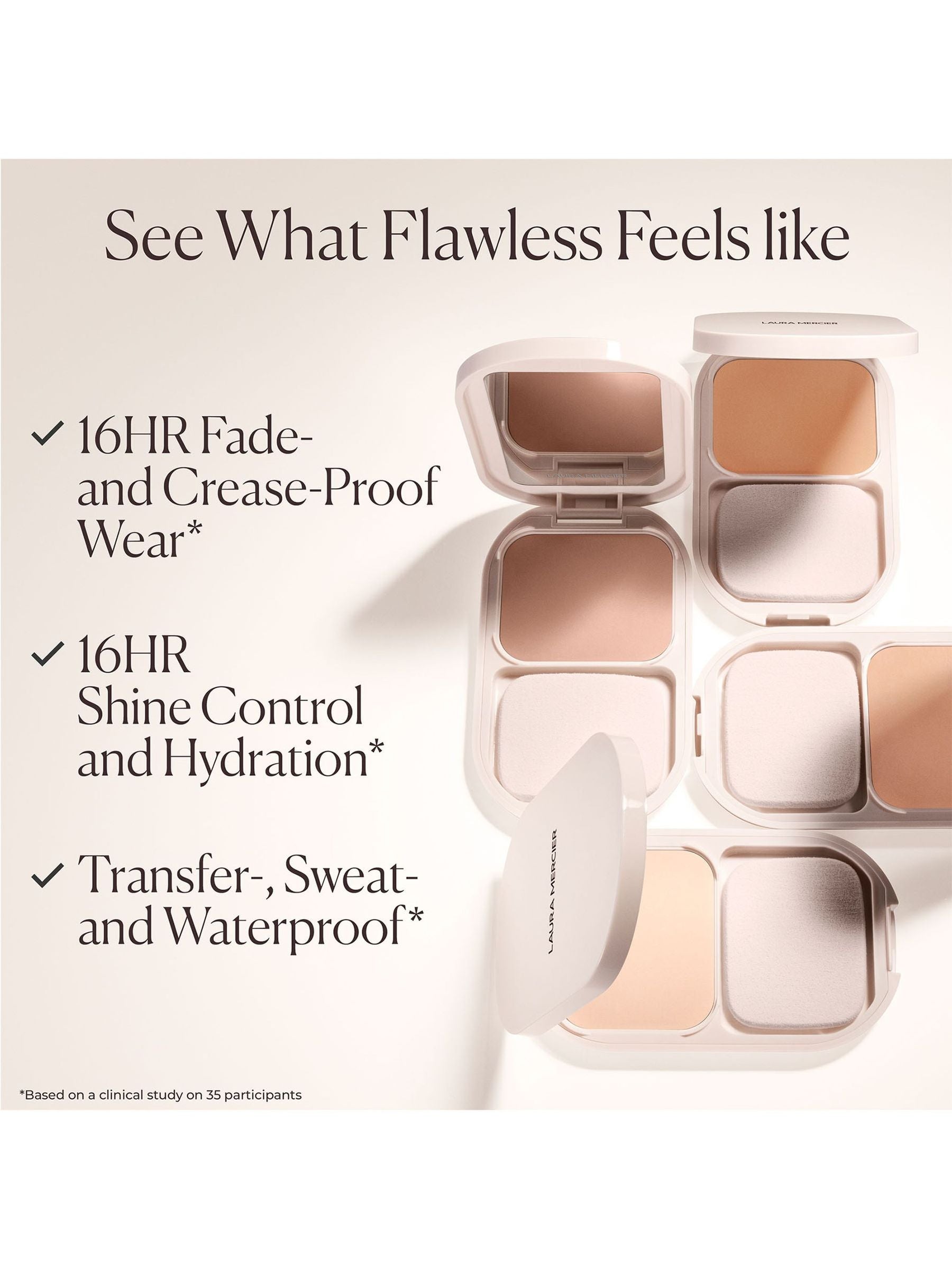 Laura Mercier Real Flawless Feathermatte powder foundation, UK version