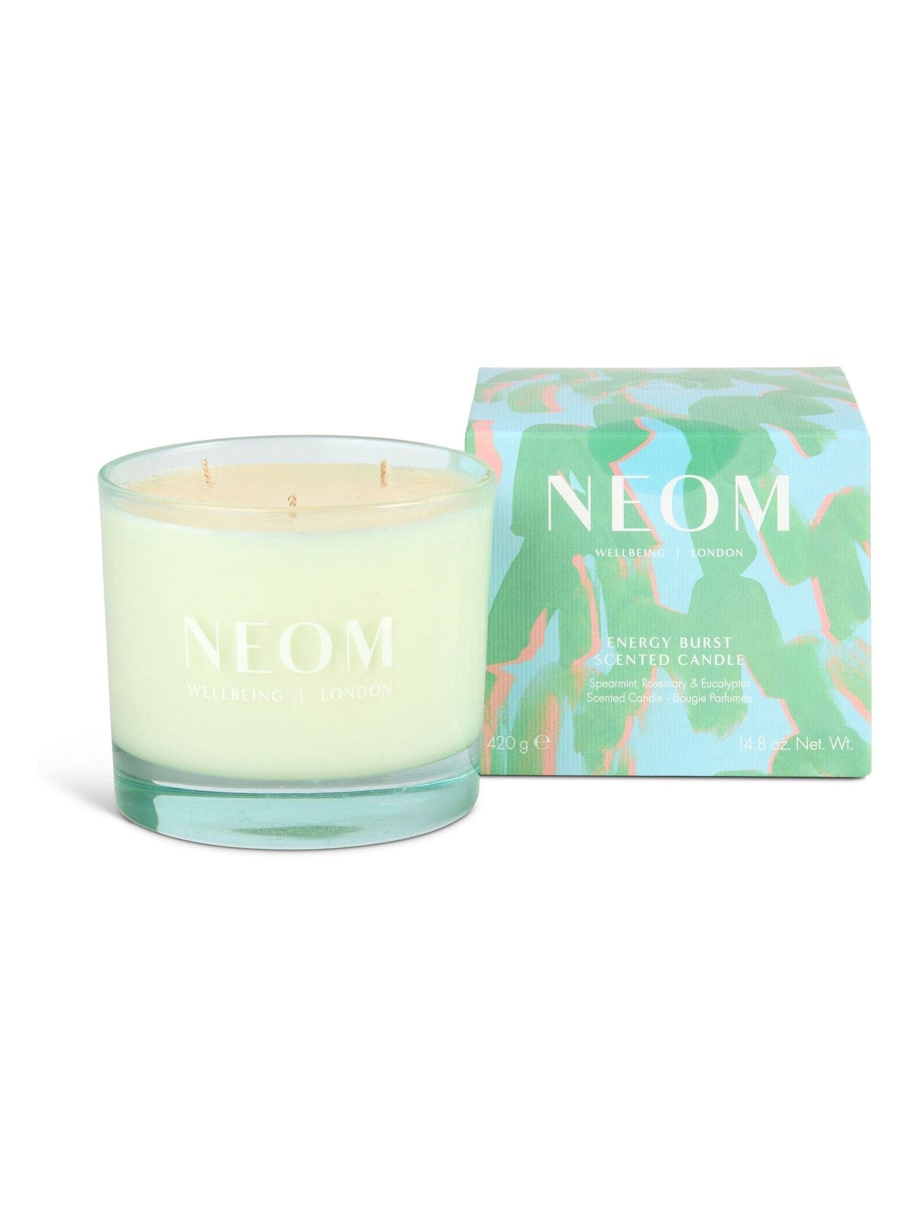 Neom Energy Burst three-wick candle 420g (British brand)