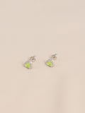 Sterling silver heart stud earrings - British product