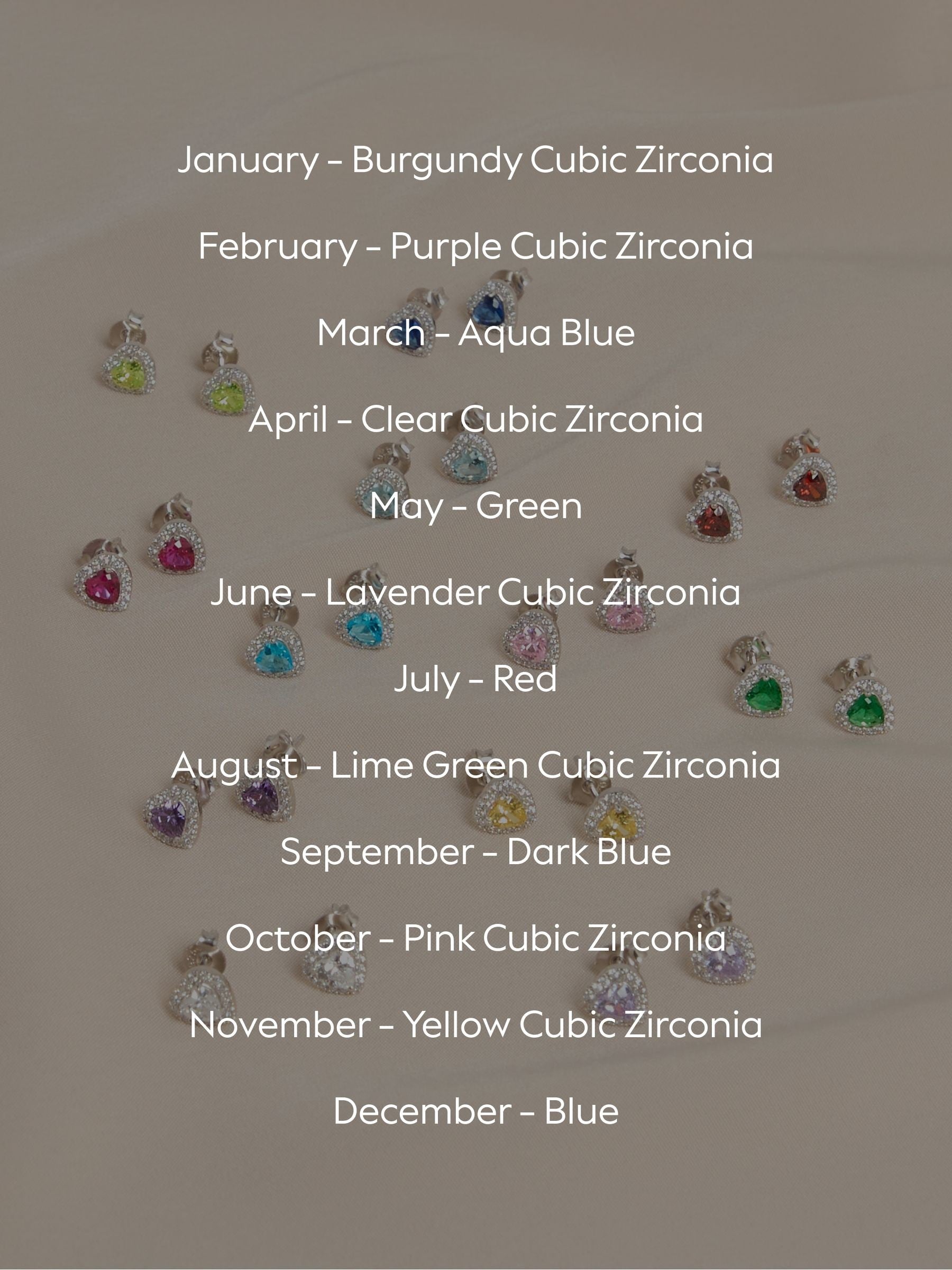Sterling silver heart stud earrings - British product