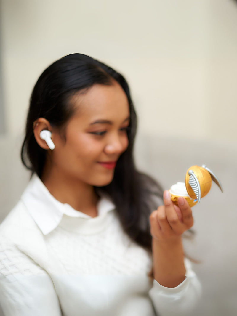 Harry Potter Gold White Snitch TWS Earbuds