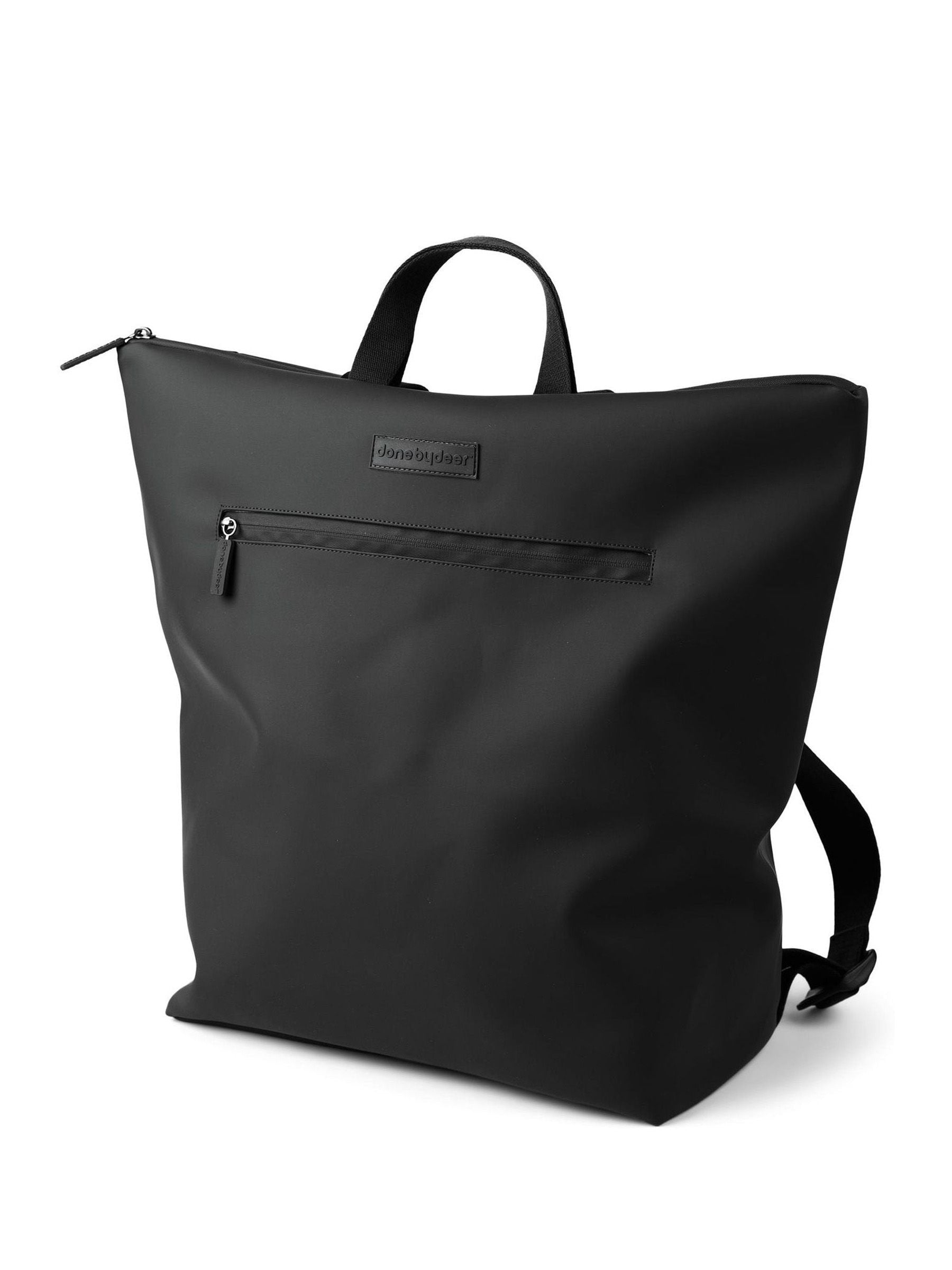 Done by Deer black changing backpack with mat - British product