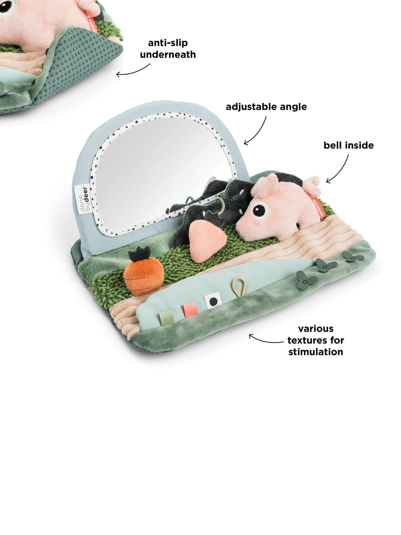 Done by Deer sensory mirror Tiny Farm Mix - British product