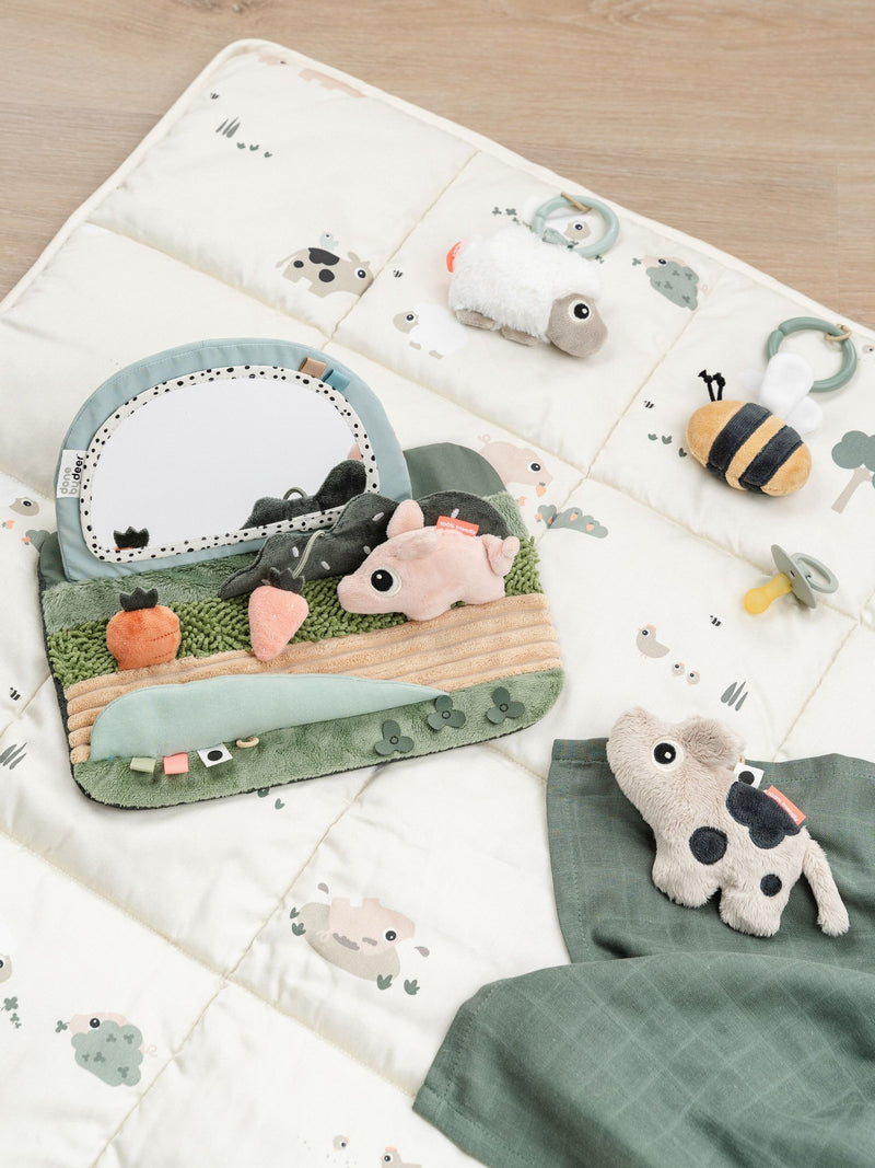 Done by Deer sensory mirror Tiny Farm Mix - British product