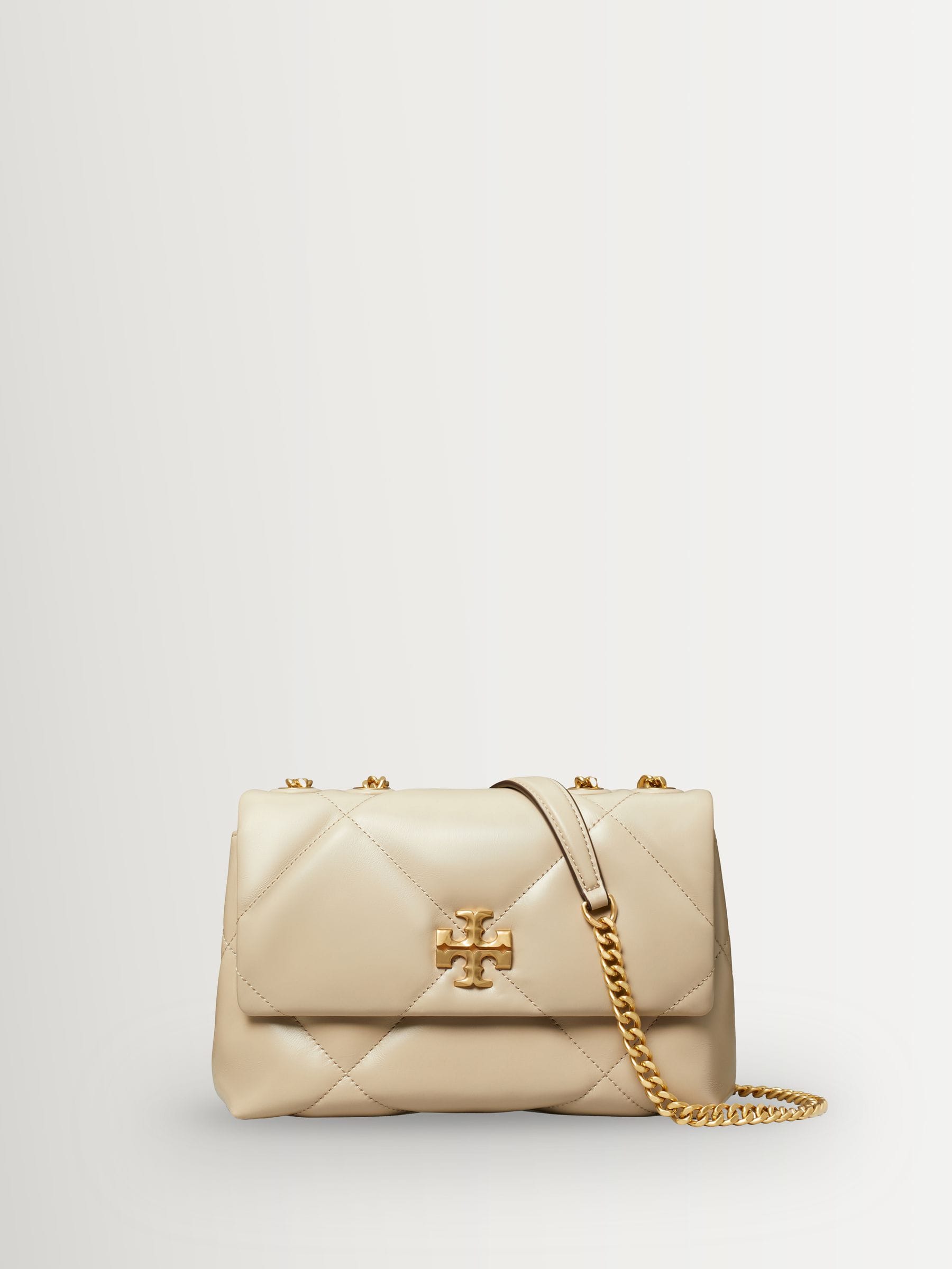 Tory Burch small Kira convertible shoulder bag black Napa leather - British product