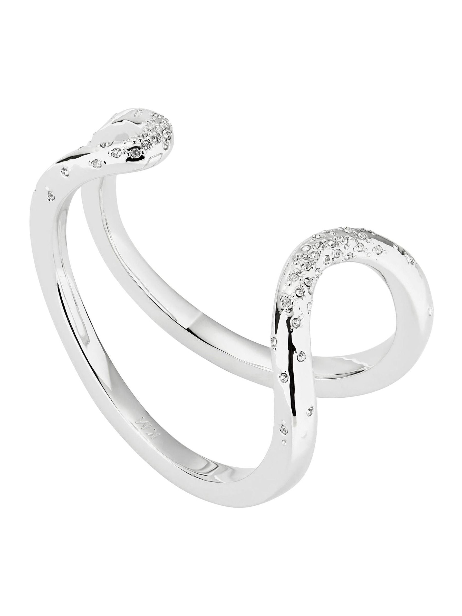 Karen Millen cuff bracelet silver tone crystal, UK version