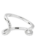Karen Millen cuff bracelet silver tone crystal, UK version