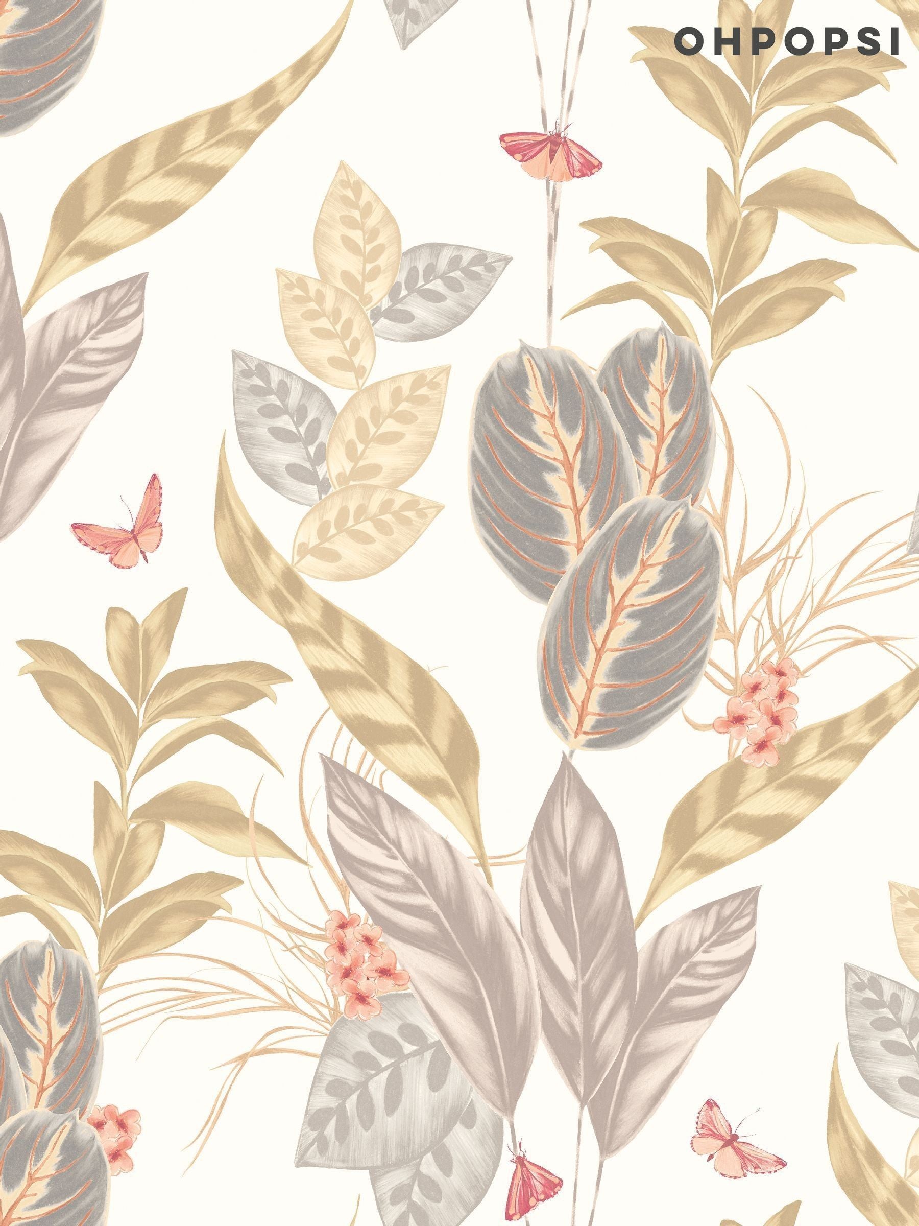Ohpopsi Natural Spirit wallpaper sample A4 butterfly design (British brand)