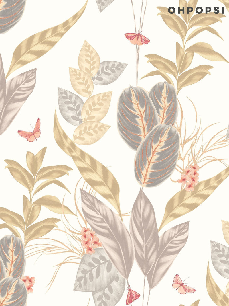 Ohpopsi Natural Spirit wallpaper sample A4 butterfly design (British brand)