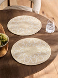 Beaded scallop placemats set of 2 - British product