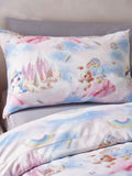Catherine Lansfield pink candy unicorn duvet cover set - British product