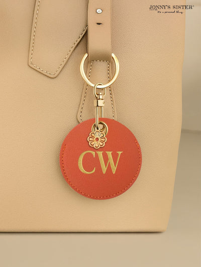 Next Jonnys Sister Personalised Faux Leather Bag Accessory with Gold Tone Flower Charm- Buy online at McGrocer