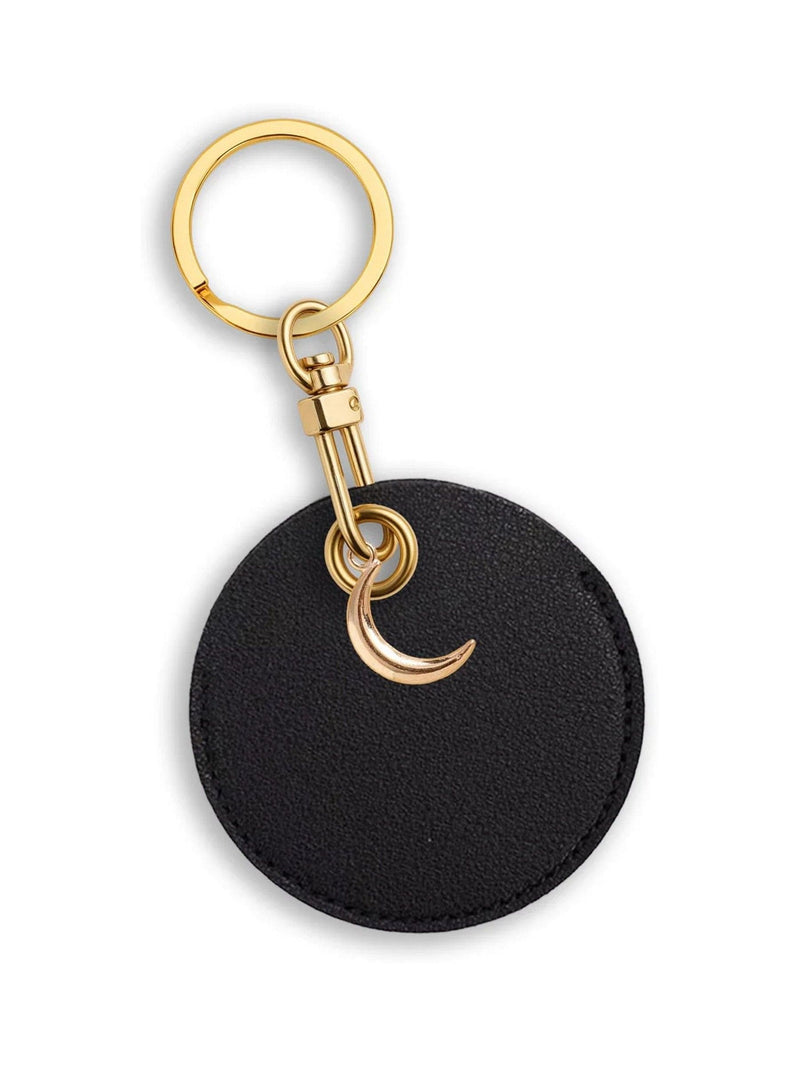 Jonnys Sister faux leather charm gold half moon, imported from the UK