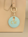 Jonnys Sister Personalised Faux Leather Bag Accessory with Gold Tone Sun Charm