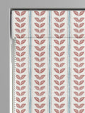 Red Liber roman blind made to measure 100% cotton - British product