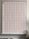 Red Liber roman blind made to measure 100% cotton - British product