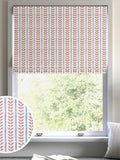 Red Liber roman blind made to measure 100% cotton - British product