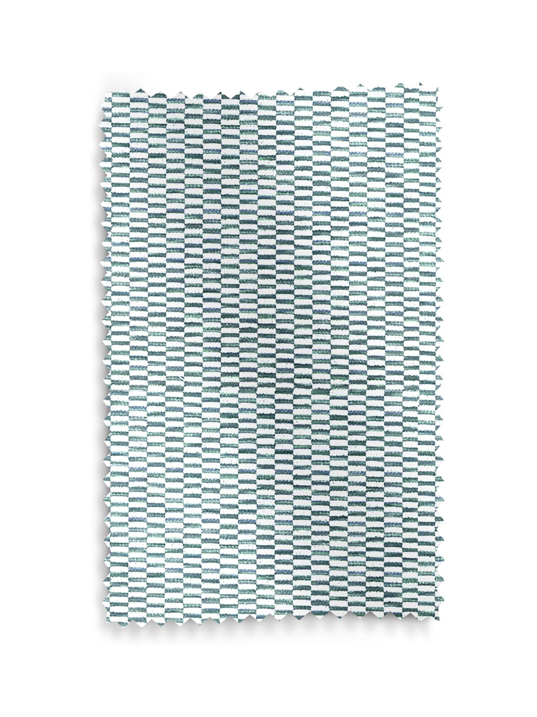 Blue Abaci geometric roman blind made to measure, UK version