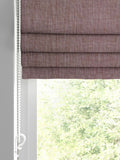 Red herringbone Roman blind made to measure, UK version