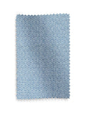 Blue Rhembo geometric jacquard roman blind, UK version
