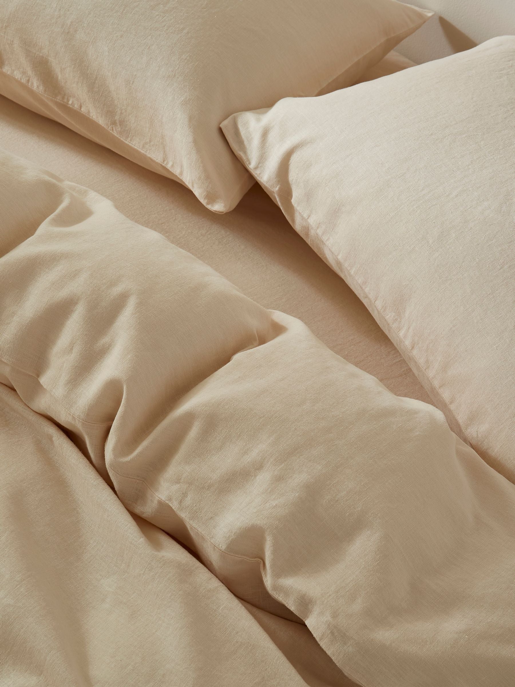 Martex Cream Almond Touch of Linen Duvet Cover Set