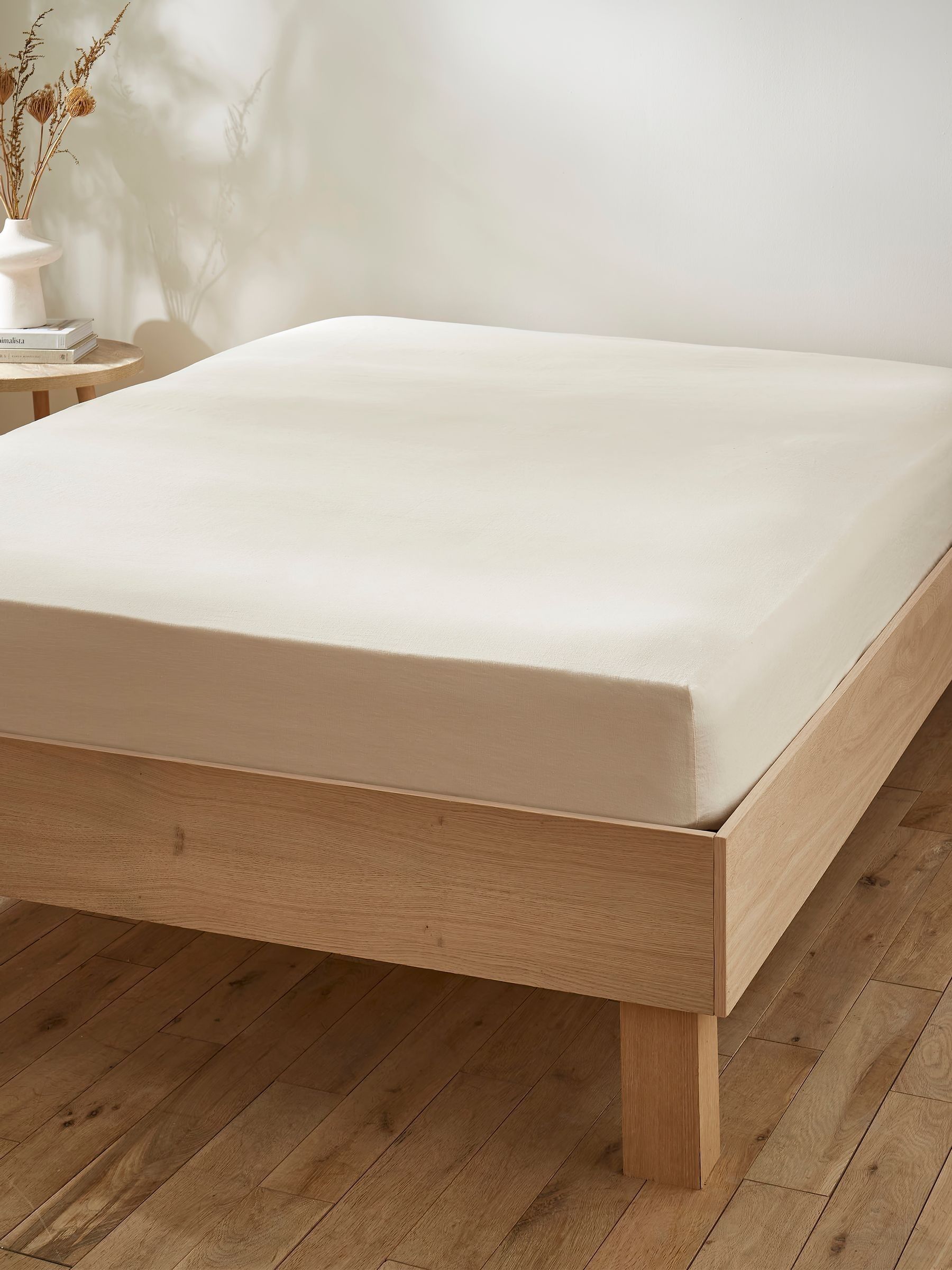 Martex Creamy Almond fitted bed sheet, imported from the UK