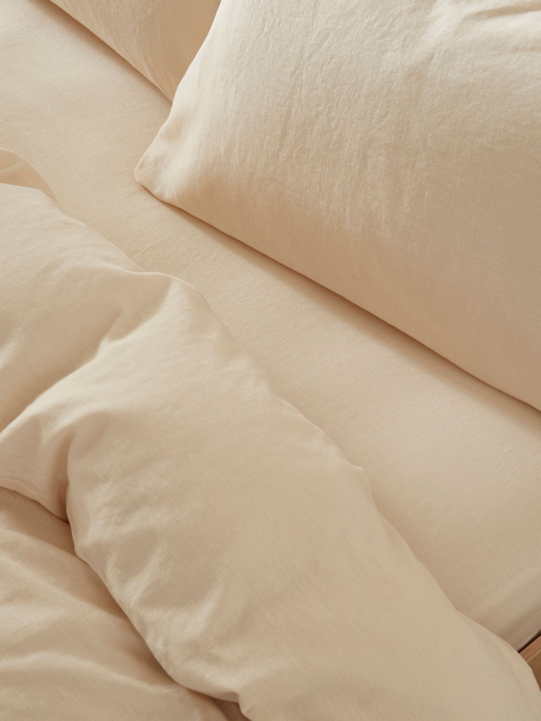 Martex Creamy Almond fitted bed sheet, imported from the UK