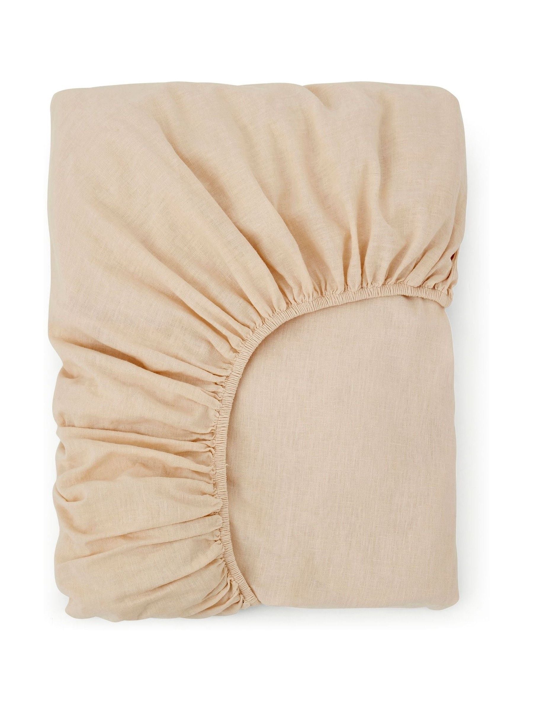 Martex Creamy Almond fitted bed sheet, imported from the UK