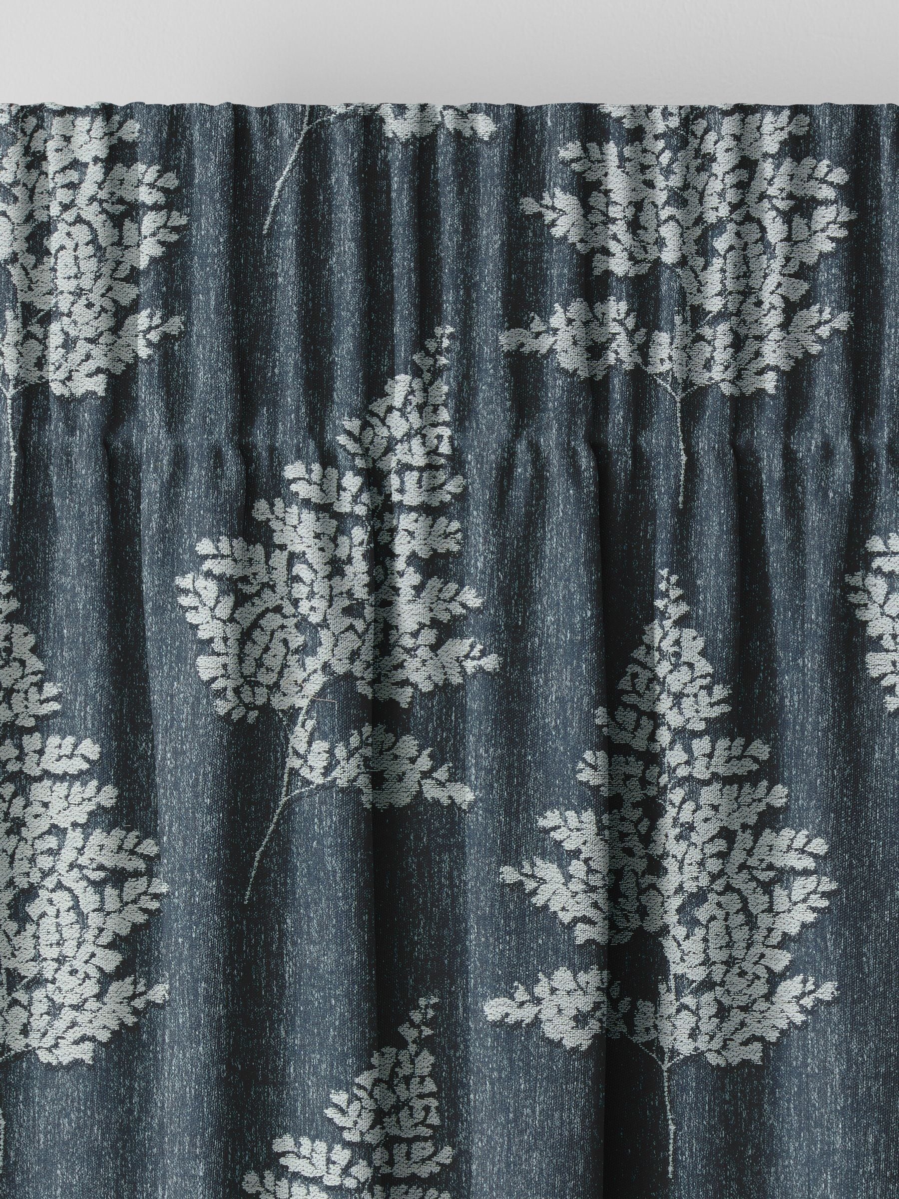 Blue Midori curtains floral jacquard design British product