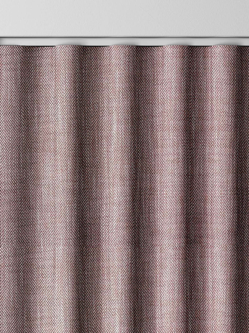 Grey herringbone made to measure curtains (British brand)