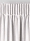 White herringbone curtains made to measure - British product