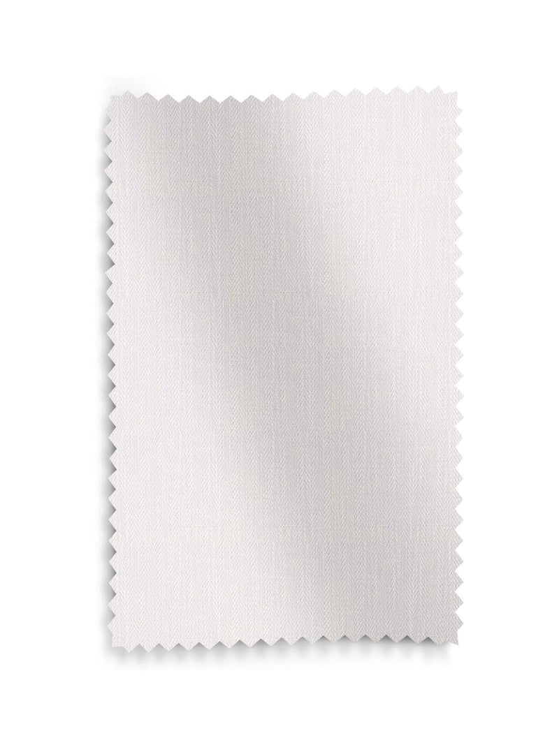 White herringbone curtains made to measure - British product