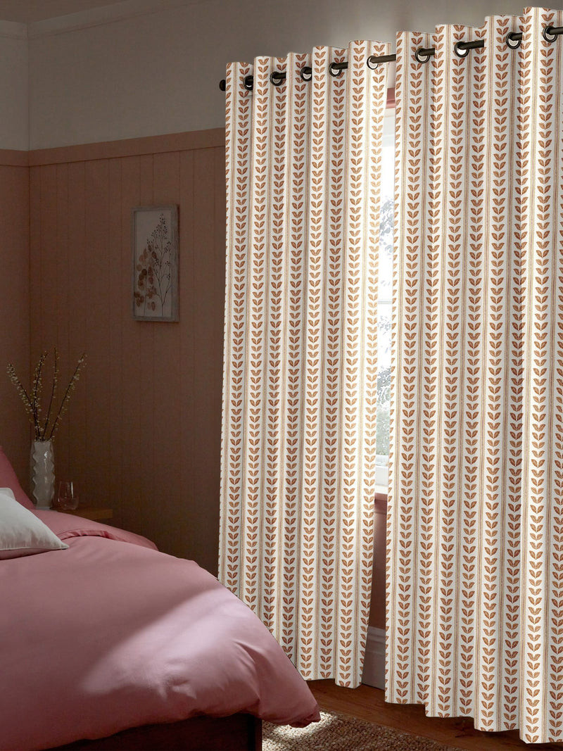 Liber orange made to measure cotton curtains - British product