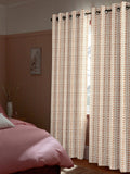 Liber orange made to measure cotton curtains - British product