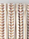 Liber orange made to measure cotton curtains - British product