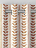 Liber orange made to measure cotton curtains - British product